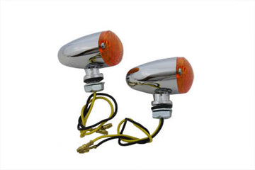 33-6056 - Mini Marker Lamp Set Cateye Style Amber Lens