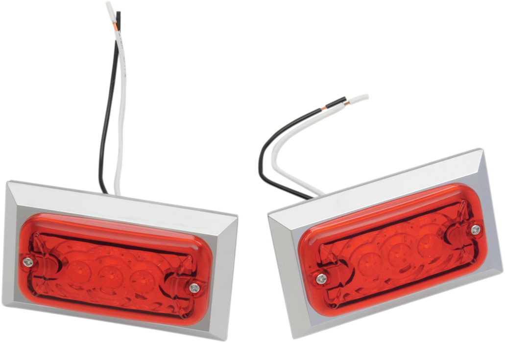 2040-1065 - CHRIS PRODUCTS Marker Lights - Dual Filament - Red 0814R-LED-2