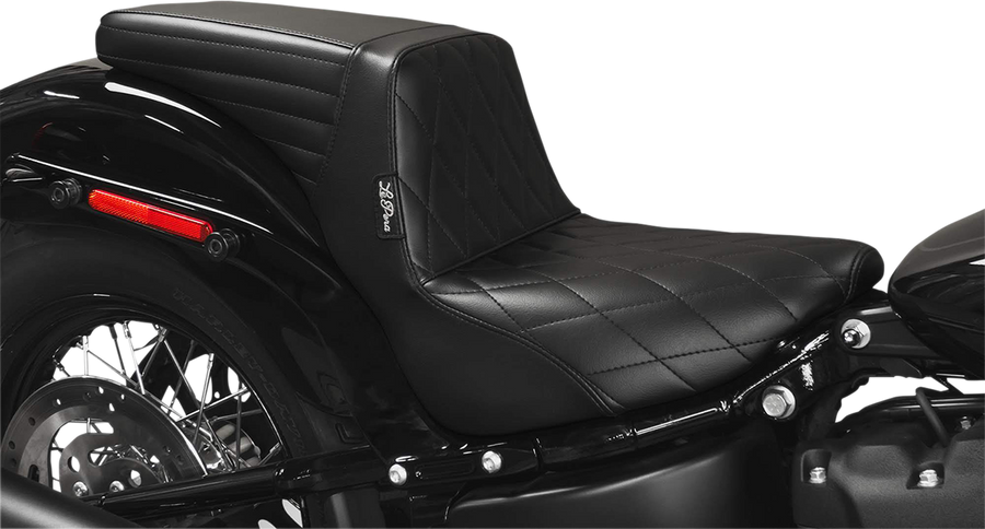 0802-1155 - LE PERA Kickflip Seat - Diamond - Black - FXBB '18-'21 LY-590DM