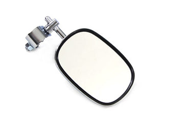 34-0302 - Chrome Rectangle Mirror with Clamp On Stem