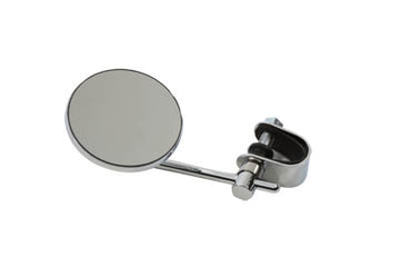34-0308 - Chrome 3  Round Mini Mirror with Clamp On Stem