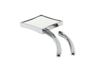 34-0344 - Diamond Mirror with Billet Stem Chrome