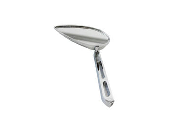 34-0359 - Micro Tear Drop Mirror with Billet Slotted Stem
