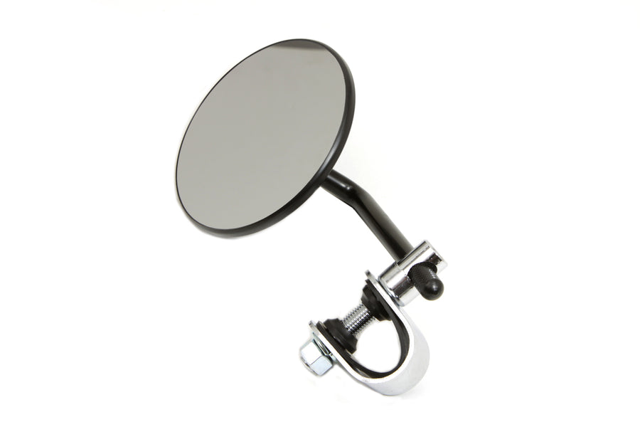 34-0426 - 4  Round Mirror with Clamp Black Steel