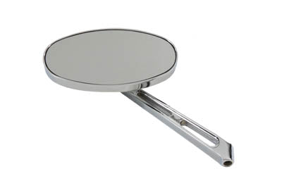 34-1059 - Flat Oval Girder Mirror with Billet Stem