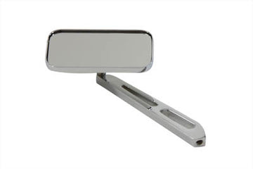 34-6023 - Rectangular Mirror Chrome with Billet Stem