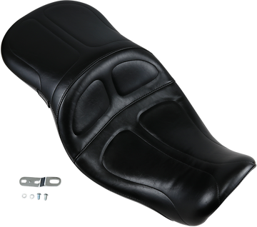 0803-0335 - LE PERA Maverick Seat - Without Backrest - Stitched - Black - FXD '06-'17 LK-970