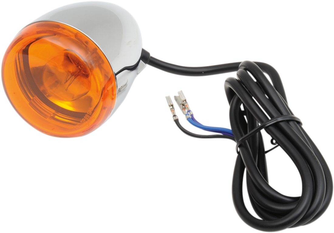 8500A - CHRIS PRODUCTS Front Signal Light Assembly - Chrome/Amber - Dual-Filament 8500A
