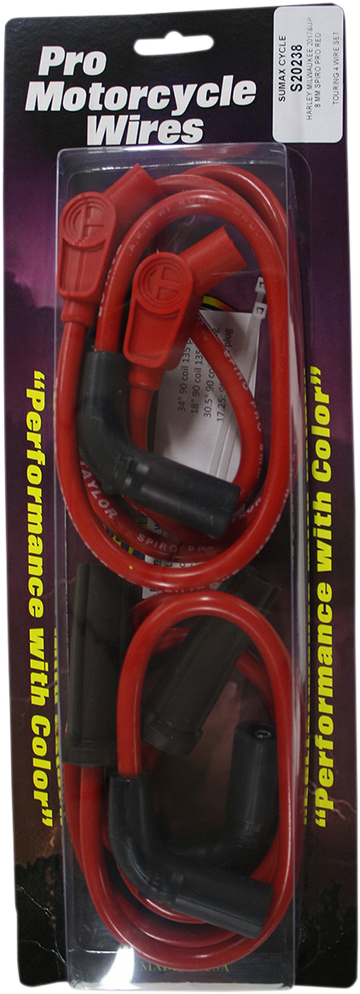 2104-0308 - SUMAX Spark Plug Wires - Red - FL 20238