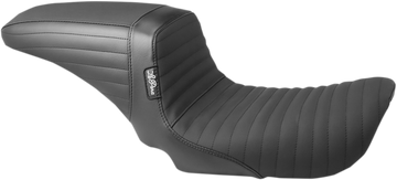 0803-0584 - LE PERA Kickflip Seat - Pleated w/Gripp Tape - Black - FXD '06-'17 LK-591PTGP