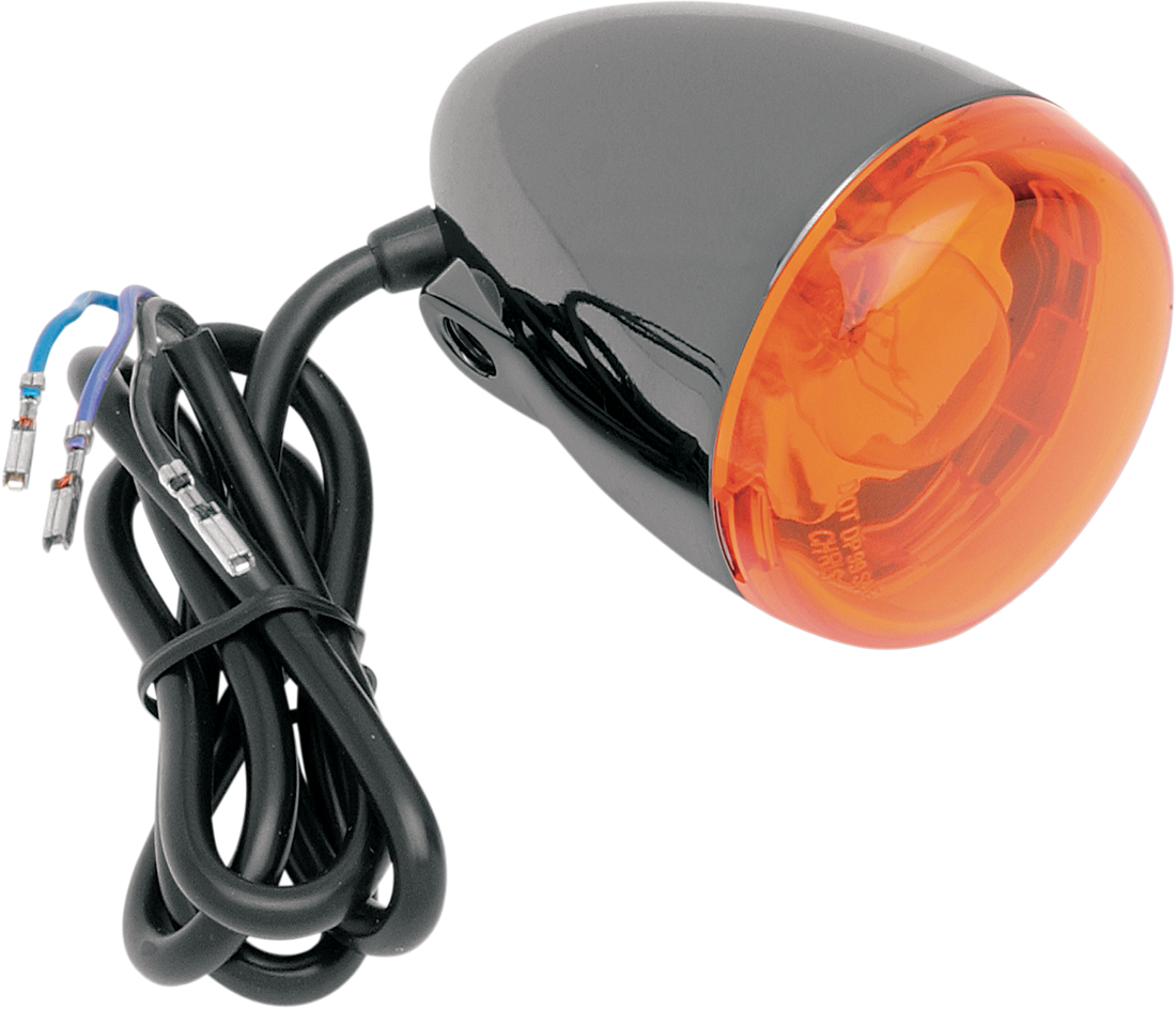 8510A - CHRIS PRODUCTS Turn Signal - Black Nickel/Amber 8500A-BN