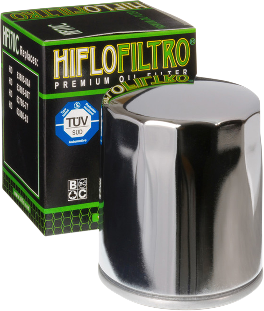HF170C - HIFLOFILTRO Oil Filter - Chrome HF170C