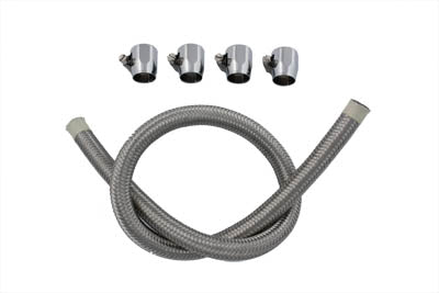 35-9170 - Braided Fuel Line Kit Stainless Steel