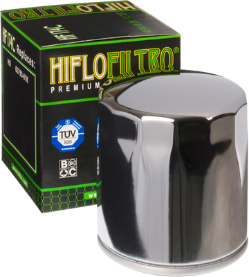 HF174C - HIFLOFILTRO Oil Filter - Chrome HF174C