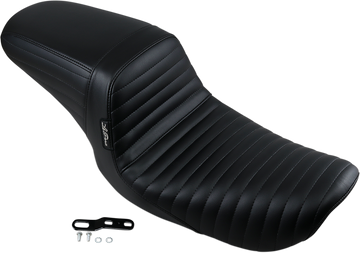 0803-0622 - LE PERA Kickflip Seat - Pleated - Black - FXD '96-'03 LN-591PT