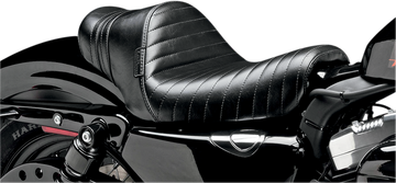 0804-0471 - LE PERA Stubs Spoiler Seat - Pleated - Black w/ Black Stripes - XL LK-416BLK