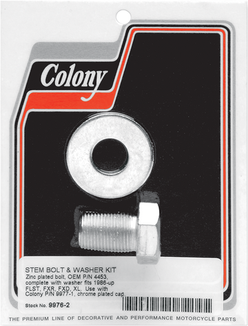 2401-0117 - COLONY Bolt Stem & Washer Kit 9976-2