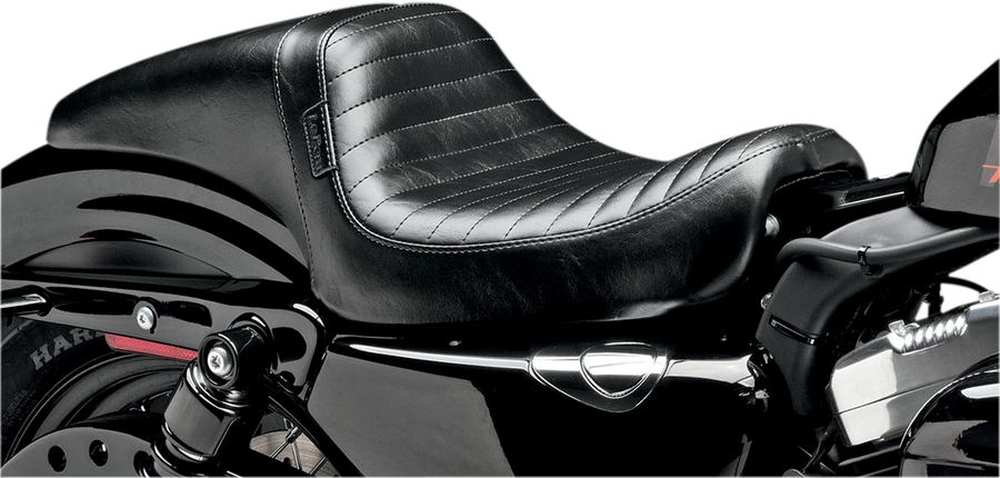 0804-0475 - LE PERA Daytona Seat - Without Backrest - Pleated - Black - XL '10+ LK-542PT