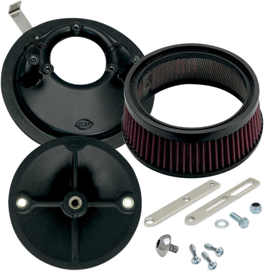 1010-1313 - S&S CYCLE Universal Stealth Air Cleaner - Super E/G Carburetor 170-0176