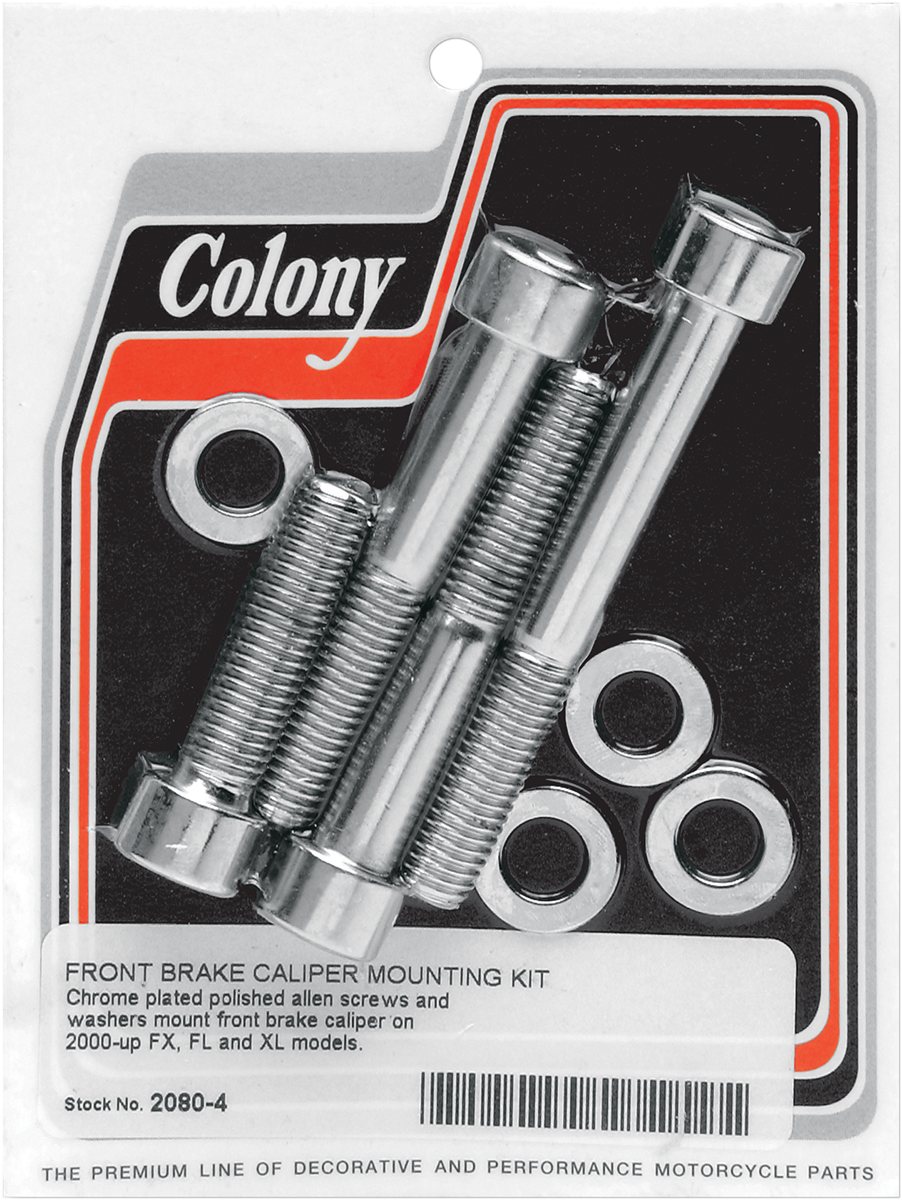 2401-0123 - COLONY Front Caliper Bolt Kit - '00-'07 2080-4
