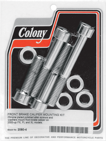 2401-0123 - COLONY Front Caliper Bolt Kit - '00-'07 2080-4
