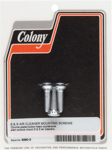 2401-0125 - COLONY Cover Bolts - Air Cleaner 9980-3