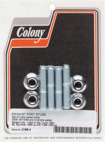 2401-0126 - COLONY Exhaust Stud and Nut 2188-4