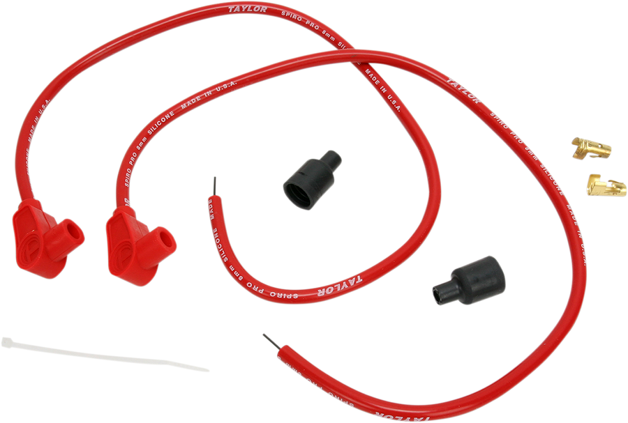 DS-242032 - SUMAX Universal Spark Plug Wire Kit - 90 degree - Red 76281