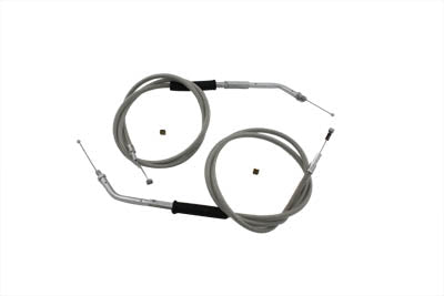 36-0114 - Stainless Steel Throttle and Idle Cable Set