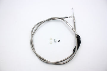 36-0556 - 75.25  Braided Stainless Steel Clutch Cable