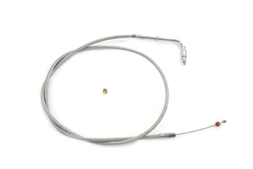 36-0674 - Braided Stainless Steel Idle Cable with 39  Casing
