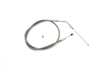 36-0694 - 54.25  Braided Stainless Steel Clutch Cable