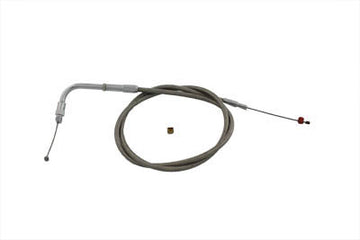 36-0708 - 45  Braided Stainless Steel Idle Cable