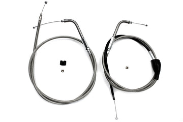 36-0825 - 46  Stainless Steel Throttle and Idle Cable Set