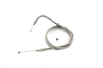 36-0901 - Braided Stainless Steel Throttle Cable with 33  Casing