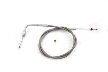 36-1512 - 35  Braided Stainless Steel Throttle Cable