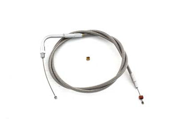36-1513 - 43.25  Braided Stainless Steel Throttle Cable