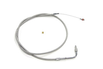 36-1519 - 43.25  Braided Stainless Steel Idle Cable