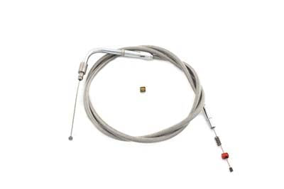 36-1551 - Braided Stainless Steel Idle Cable with 41.75  Casing