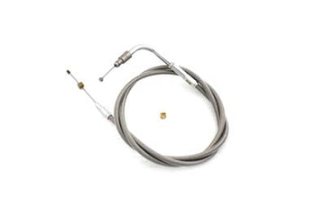 36-1565 - Braided Stainless Steel Throttle Cable with 42  Casing