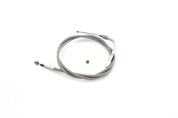 36-1566 - Braided Stainless Steel Idle Cable with 42  Casing