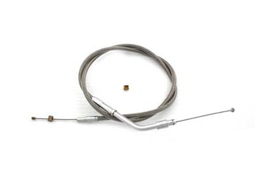 36-1568 - Braided Stainless Steel Throttle Cable with 33.25  Casing