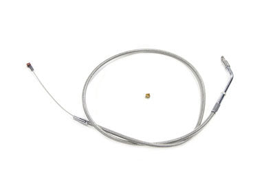 36-1569 - Braided Stainless Steel Idle Cable with 32.25  Casing