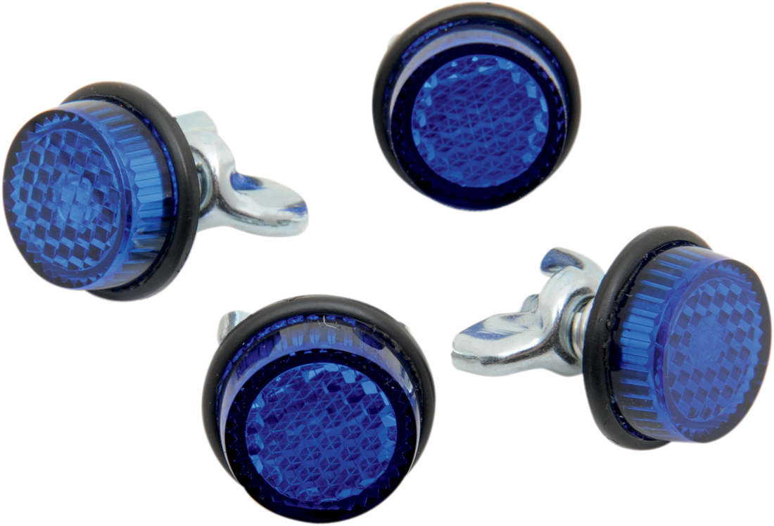 CH4B - CH4B - CHRIS PRODUCTS License Plate Reflectors - 4ct - Blue CH4B
