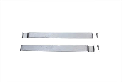 38-0108 - Mount Strips for Gas Tank Emblems Raw Steel
