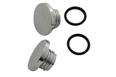 38-0359 - Medium Style Billet Gas Cap Set Vented and Non-Vented