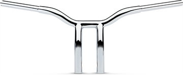 0601-4938 - LA CHOPPERS Handlebar - Kage Fighter - One Piece - Bent - 10" - Chrome LA-7338-10