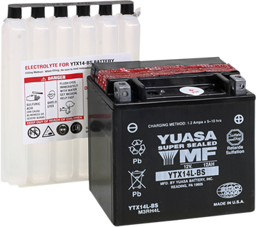 2113-0016 - YUASA AGM Battery - YTX14L-BS .69 L YUAM3RH4L