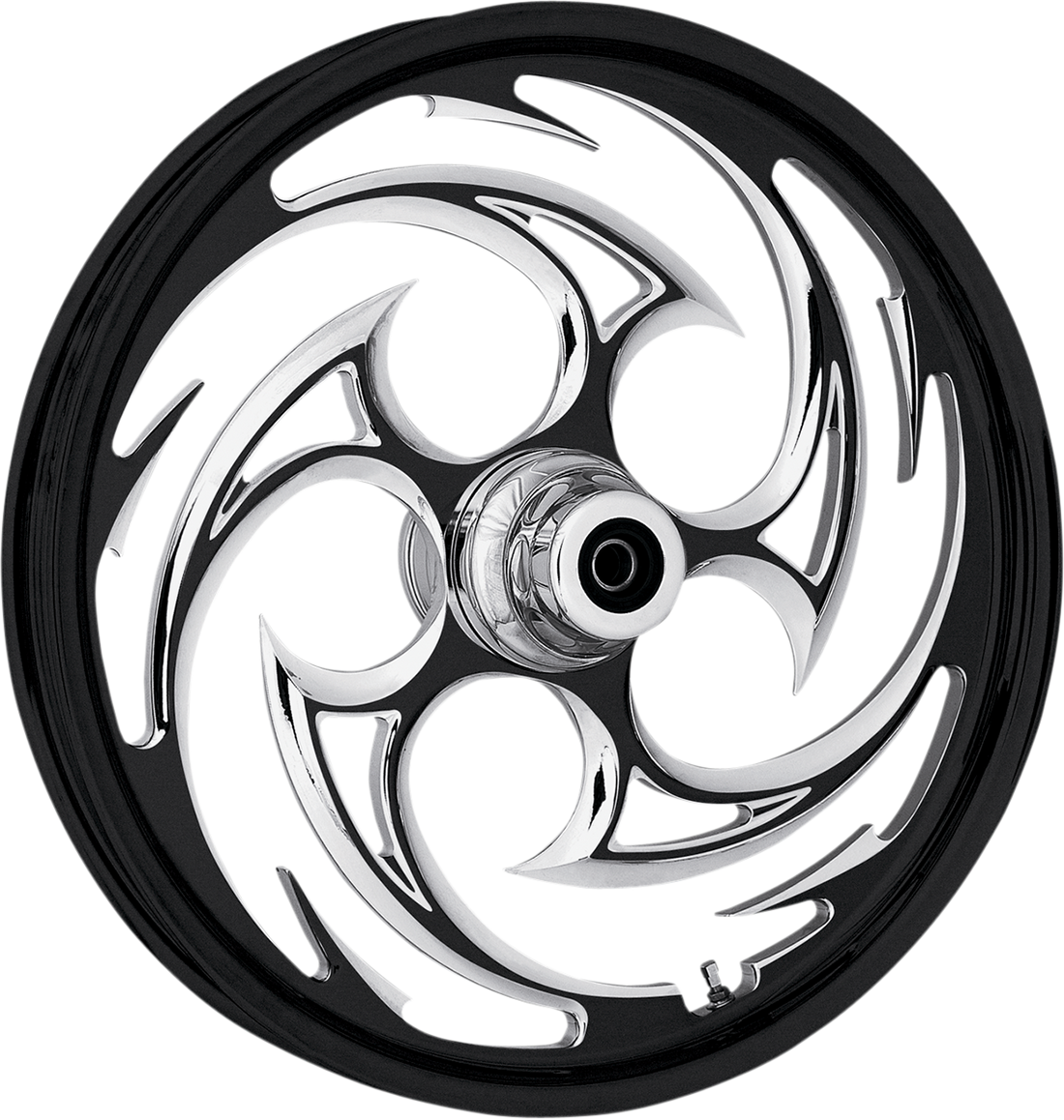 0201-1242 - RC COMPONENTS Savage Eclipse Front Wheel - Single Disc/No ABS - Black - 16"x3.50" - '00-'06 FLST 16350-9916-85E