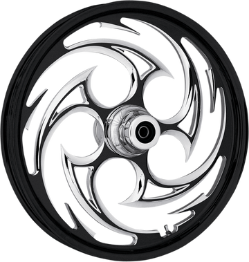 0201-1242 - RC COMPONENTS Savage Eclipse Front Wheel - Single Disc/No ABS - Black - 16"x3.50" - '00-'06 FLST 16350-9916-85E